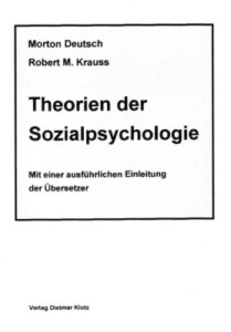 Theorien der Sozialpsychologie / Theorien der Sozialpsychologie